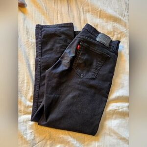 Levis 514 Straight Fit Jeans Stretch Jeans Black 34X30